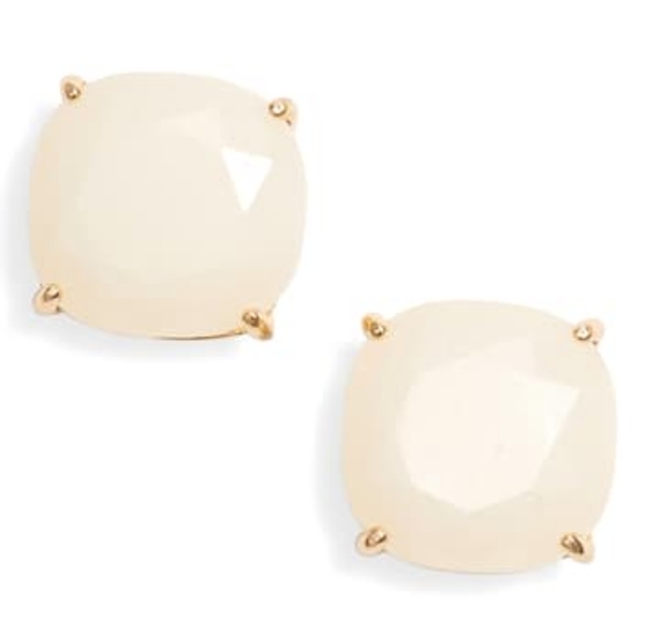 NEW Kate Spade Small Stud Earrings in Cream - Picture 2 of 4